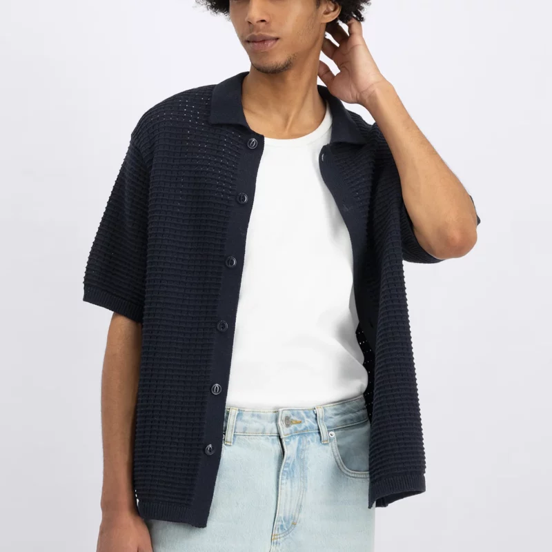 Law of the Sea Holy Structure Knitted Polo
