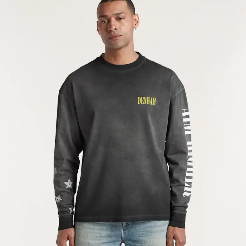 Denham Sounds LS Tee WHJ Black