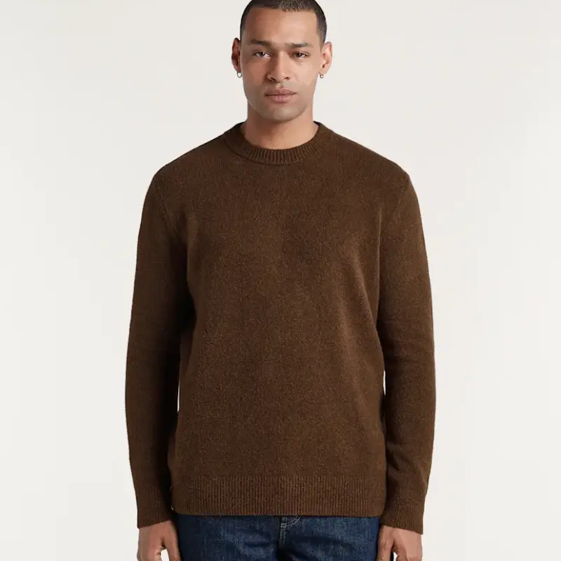 Denham Crew Knit CCH Wren Brown