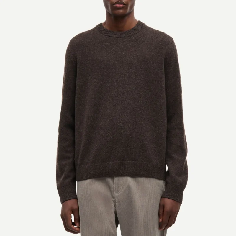 Samsoe Samsoe Isak Knit Sweater Turkish Coffee