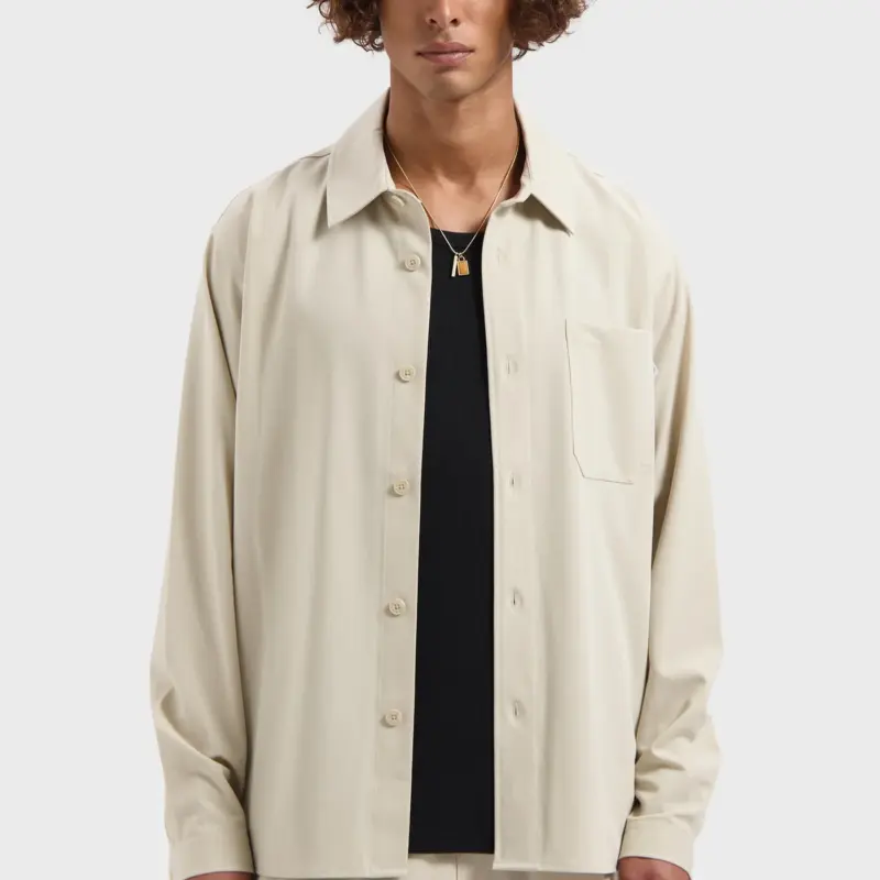 Law of the Sea Marvik Suit Shirt - Almond Milk