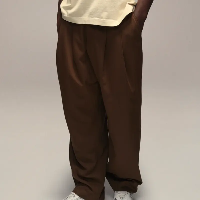 Sixth Bloom House Trousers Pleated Brown