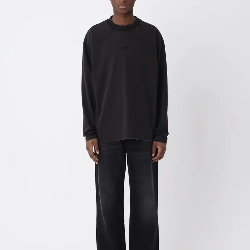 WON HUNDRED Staff Boxy Ls Washed Black