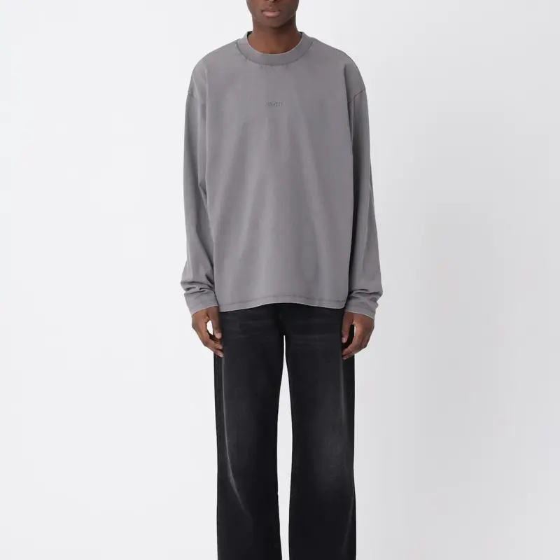 WON HUNDRED Staff Boxy LS Washed Steel Grey