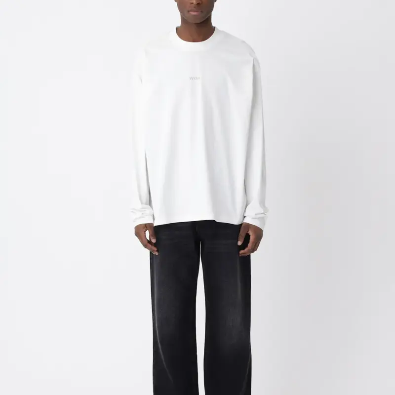 WON HUNDRED Staff Boxy LS Washed White