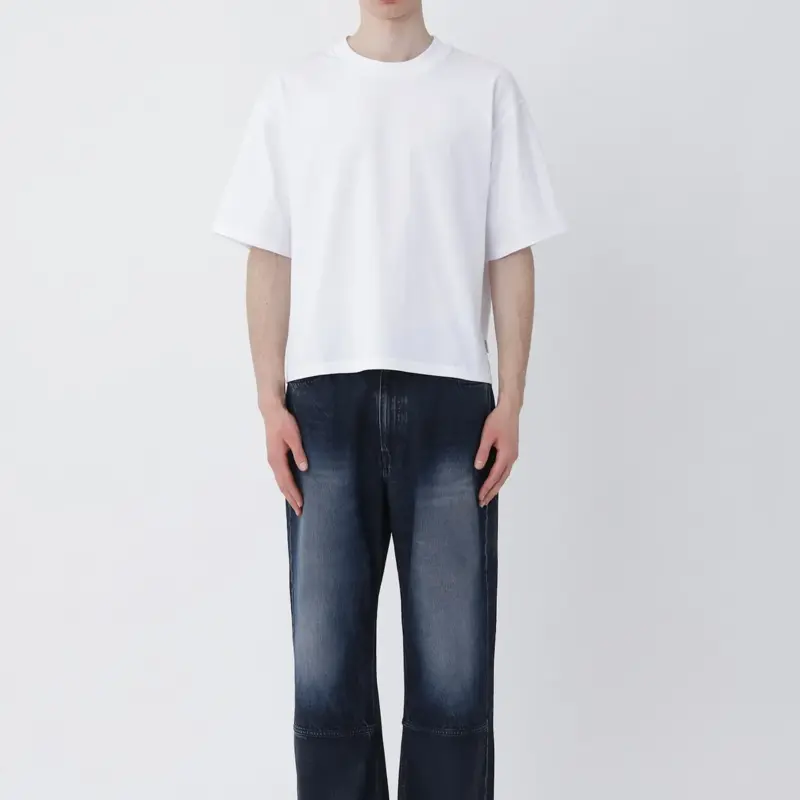 WON HUNDRED Houston Plain T-Shirt Washed White