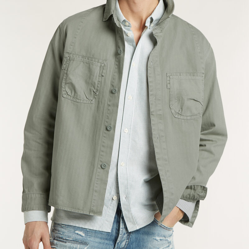 Denham Core Work Overshirt GDHT Green
