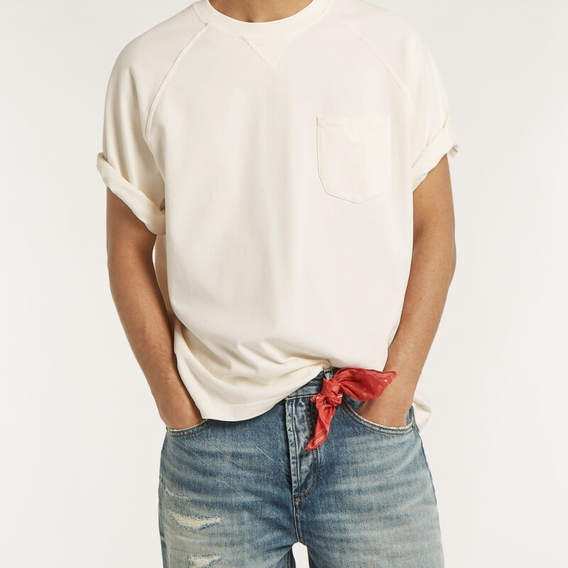 Denham US Navy Pocket Tee - Antique White