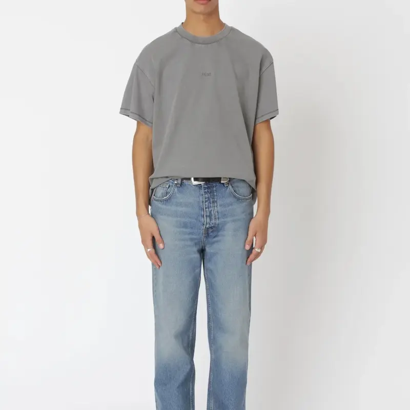 Won Hundred Staff Boxy Tee Washed Steel Grey