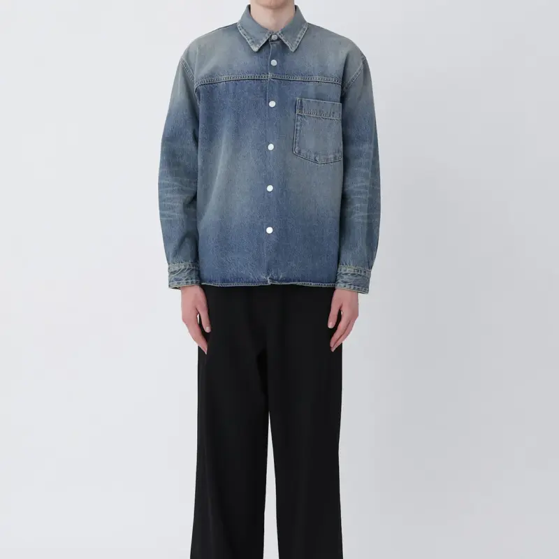 Won Hundred Zayne Denim Shirt Cel Tinted Blue