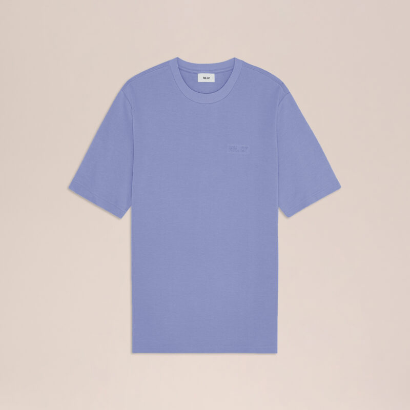 NN.07 Nat SS Logo Tee 3457 Stone Blue 286