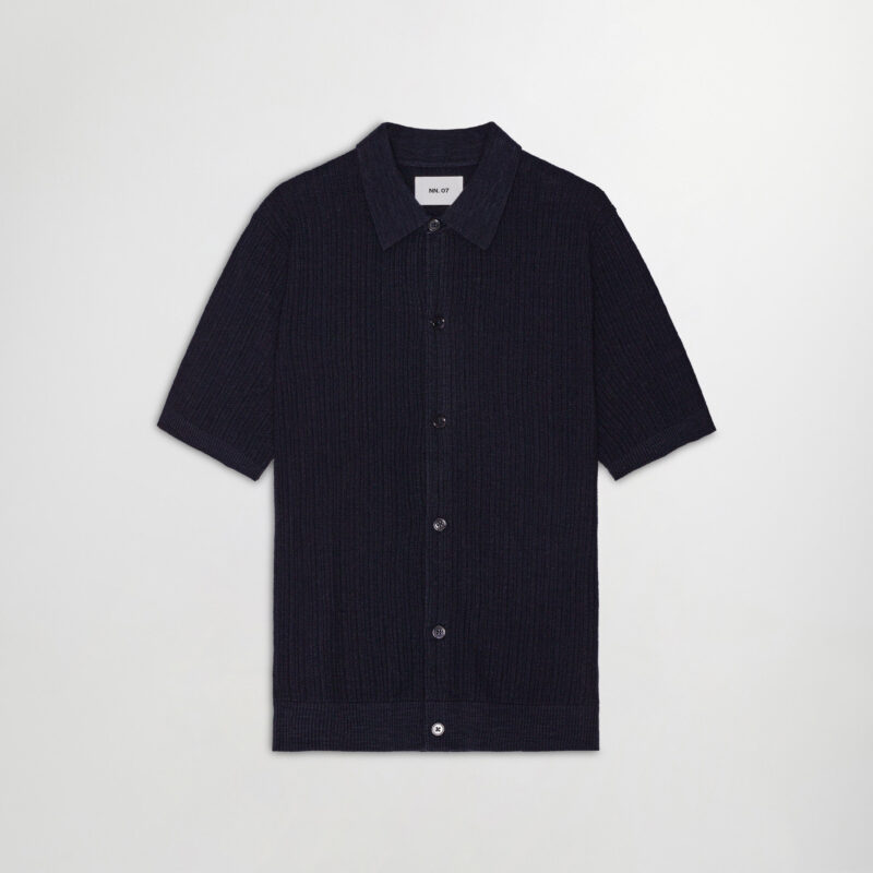 NN.07 Nolan Polo Cardigan 6695 Navy Blue 200