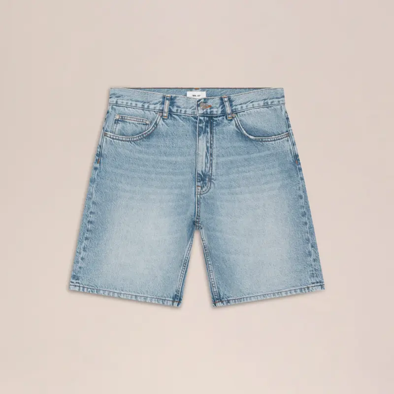 NN.07 Otis Shorts 1882 L Blue Washed 229