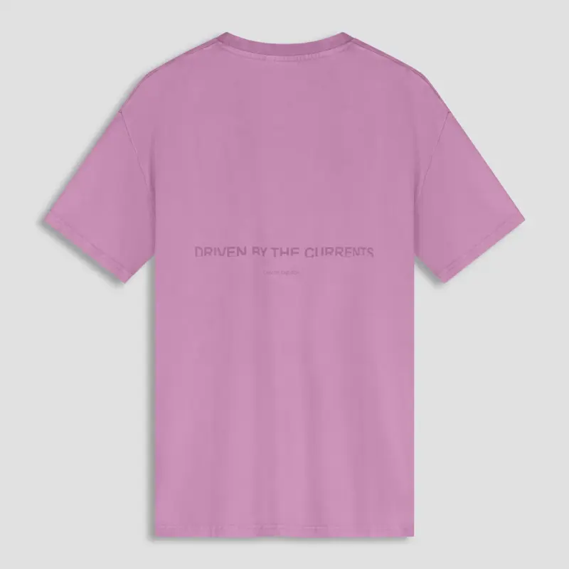 Law Of The Sea Aqualis Garment Dyed T Shirt 211 Mulberry