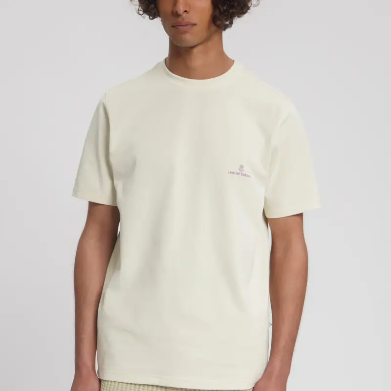 Law Of The Sea Law Tee Logo Tee 903 Almond Milk