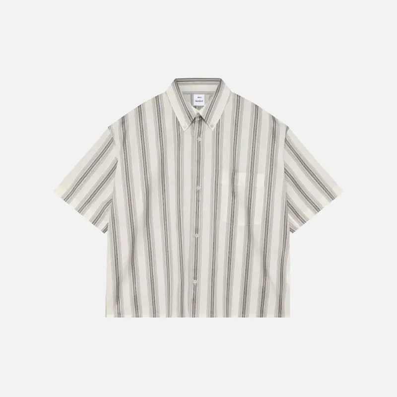 WON HUNDRED Maza Stripe SS Shirt Rock Ridge COMB.